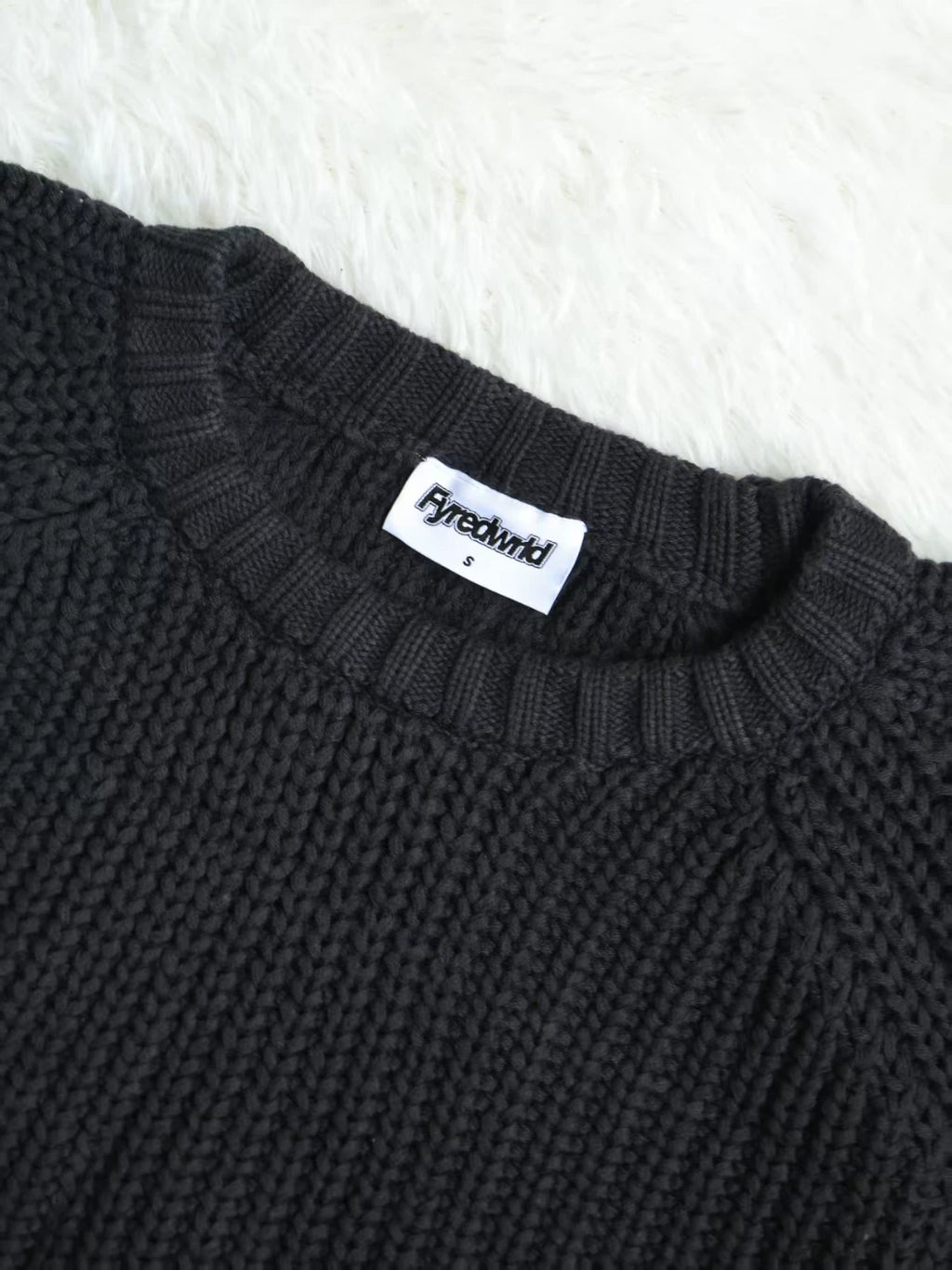 Fyredwrld garments 3 gauge knit black