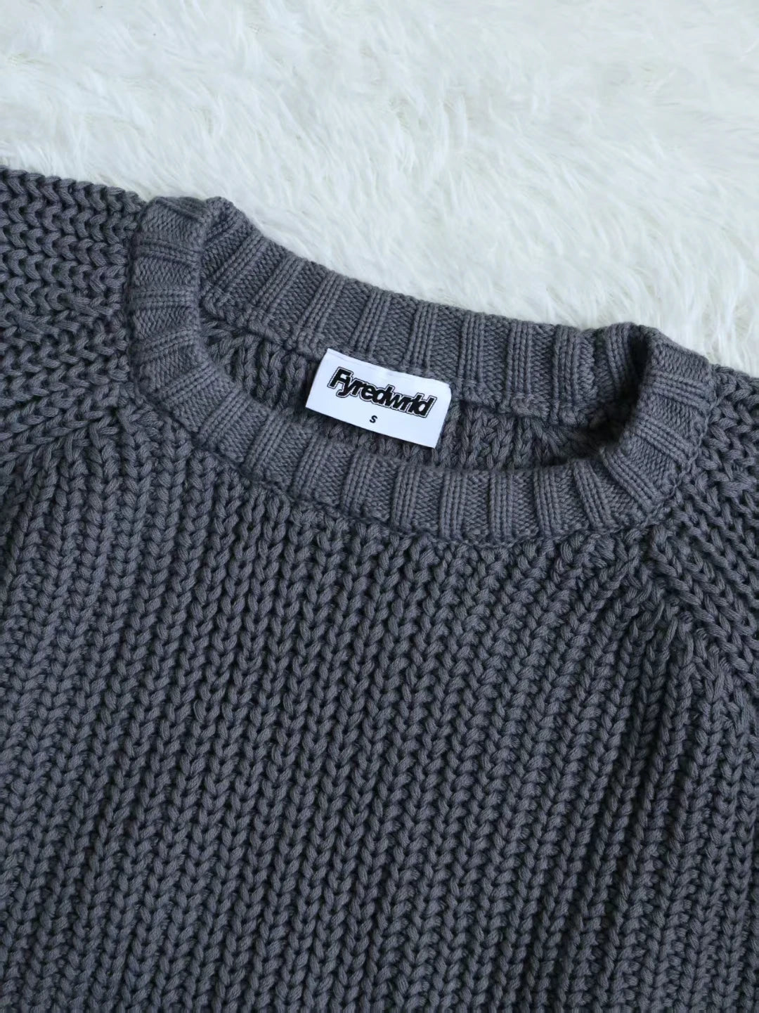 Fyredwrld garments 3 gauge knit gray