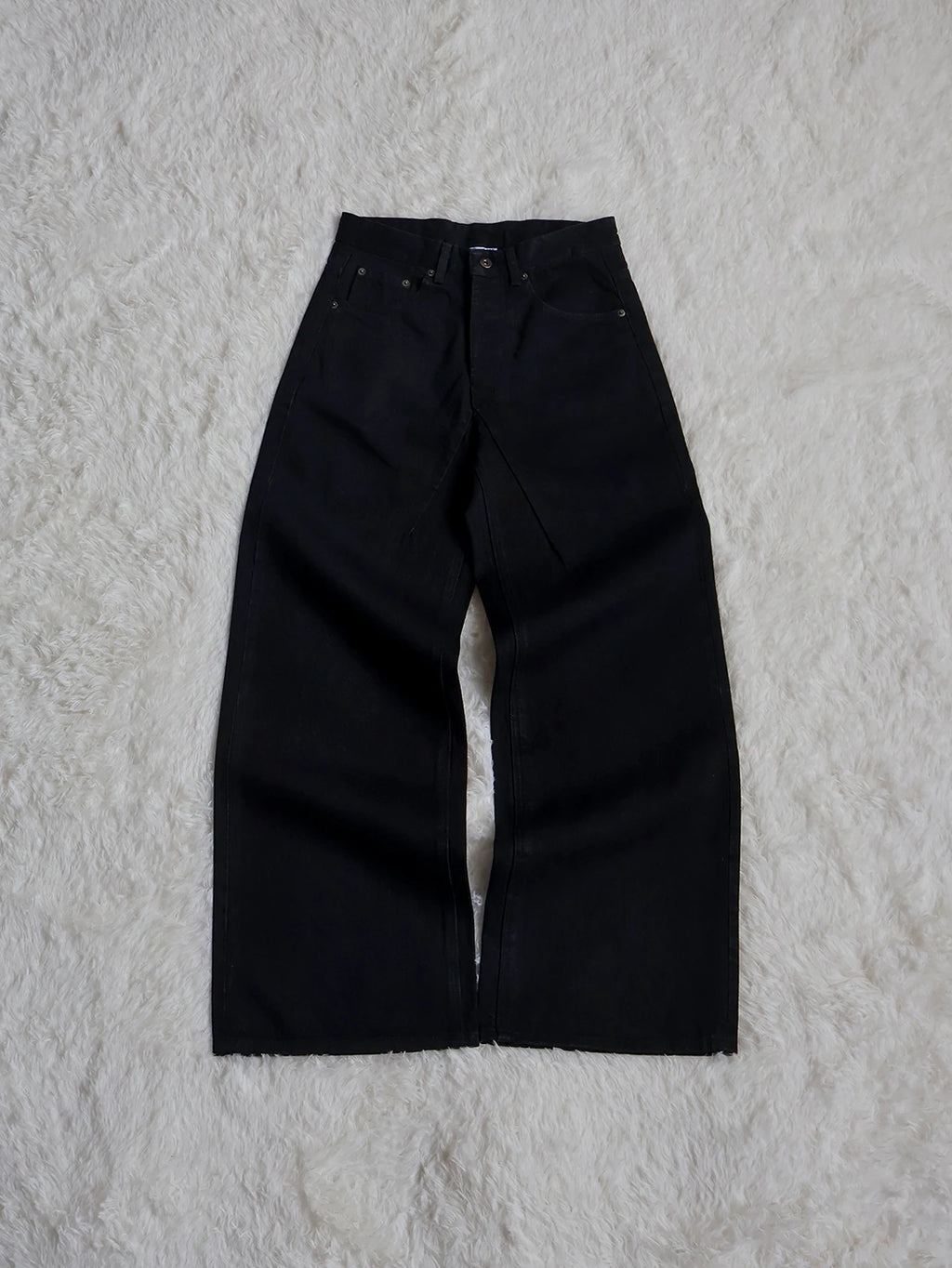 Fyredwrld Jet black selvedge denim jeans