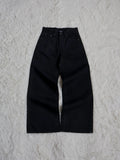 Fyredwrld Jet black selvedge denim jeans
