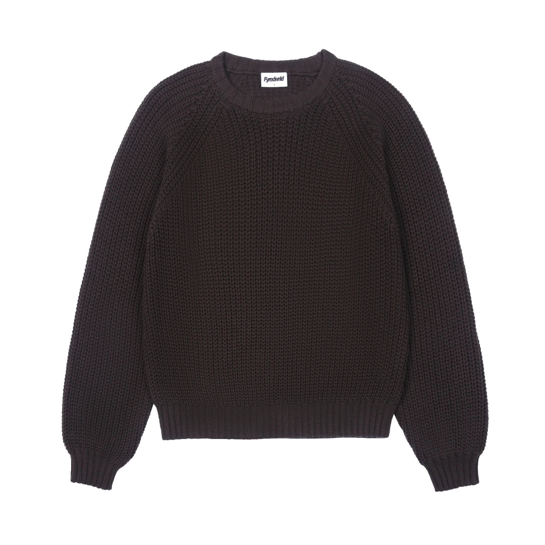 Fyredwrld garments 3 gauge knit brown
