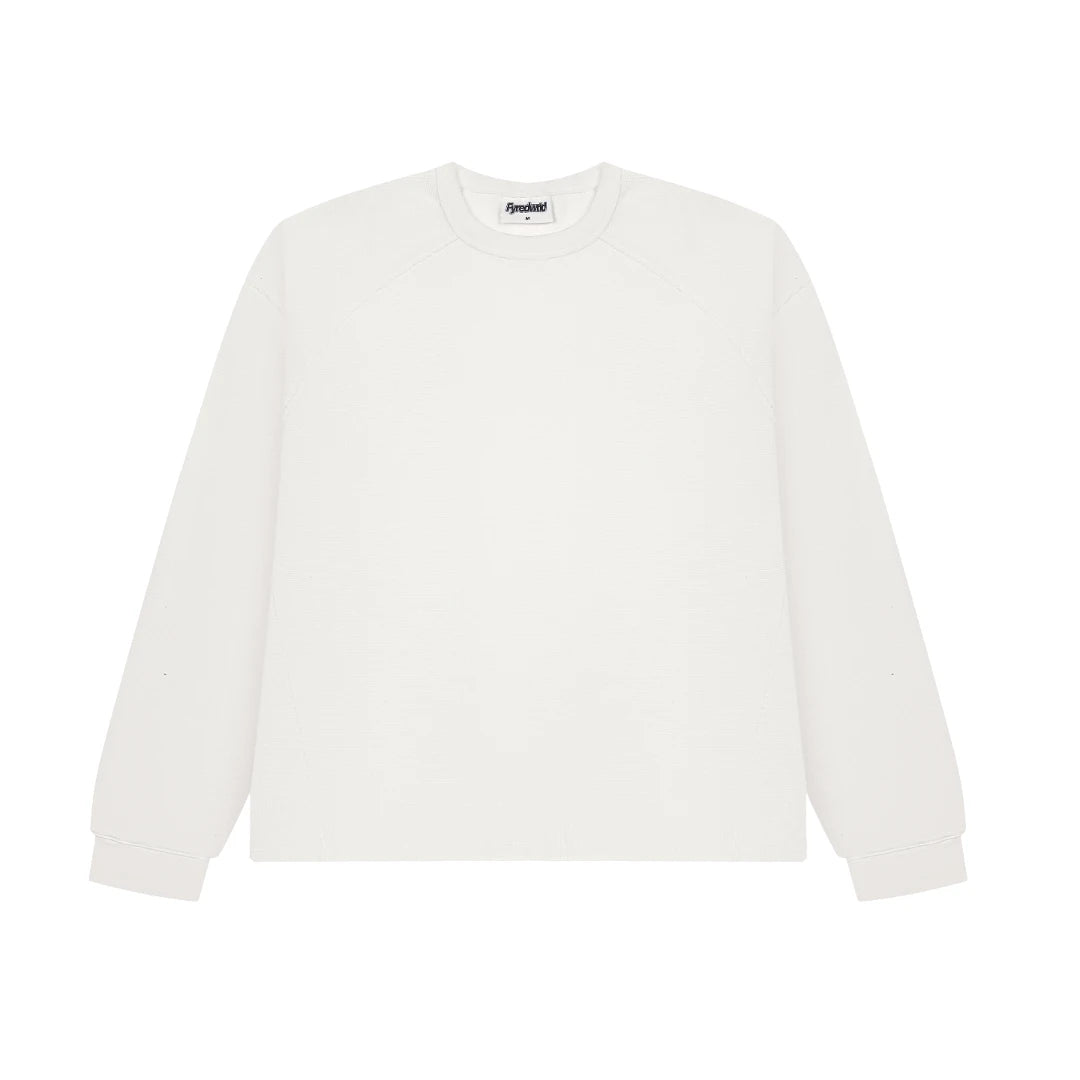 Fyredwrld waffle Longsleeves white