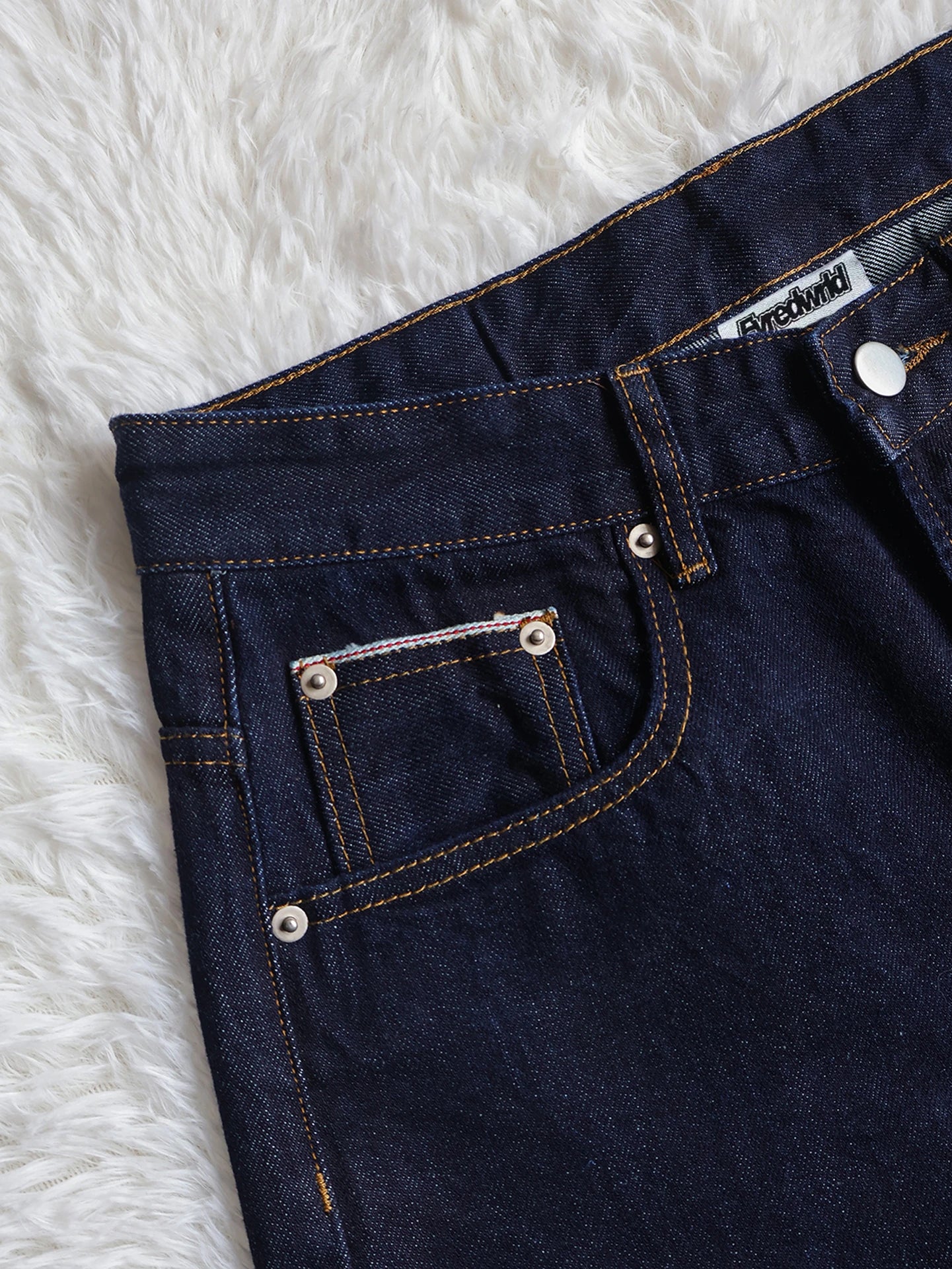 Firemade navy japanese selvedge denim