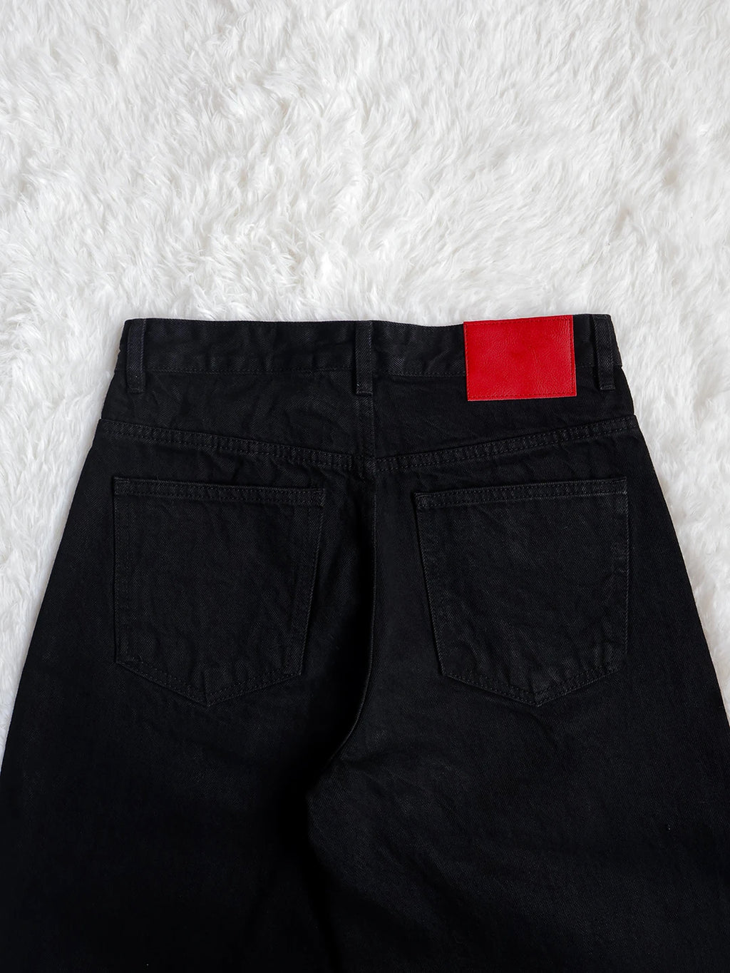 Fyredwrld Jet black selvedge denim jeans