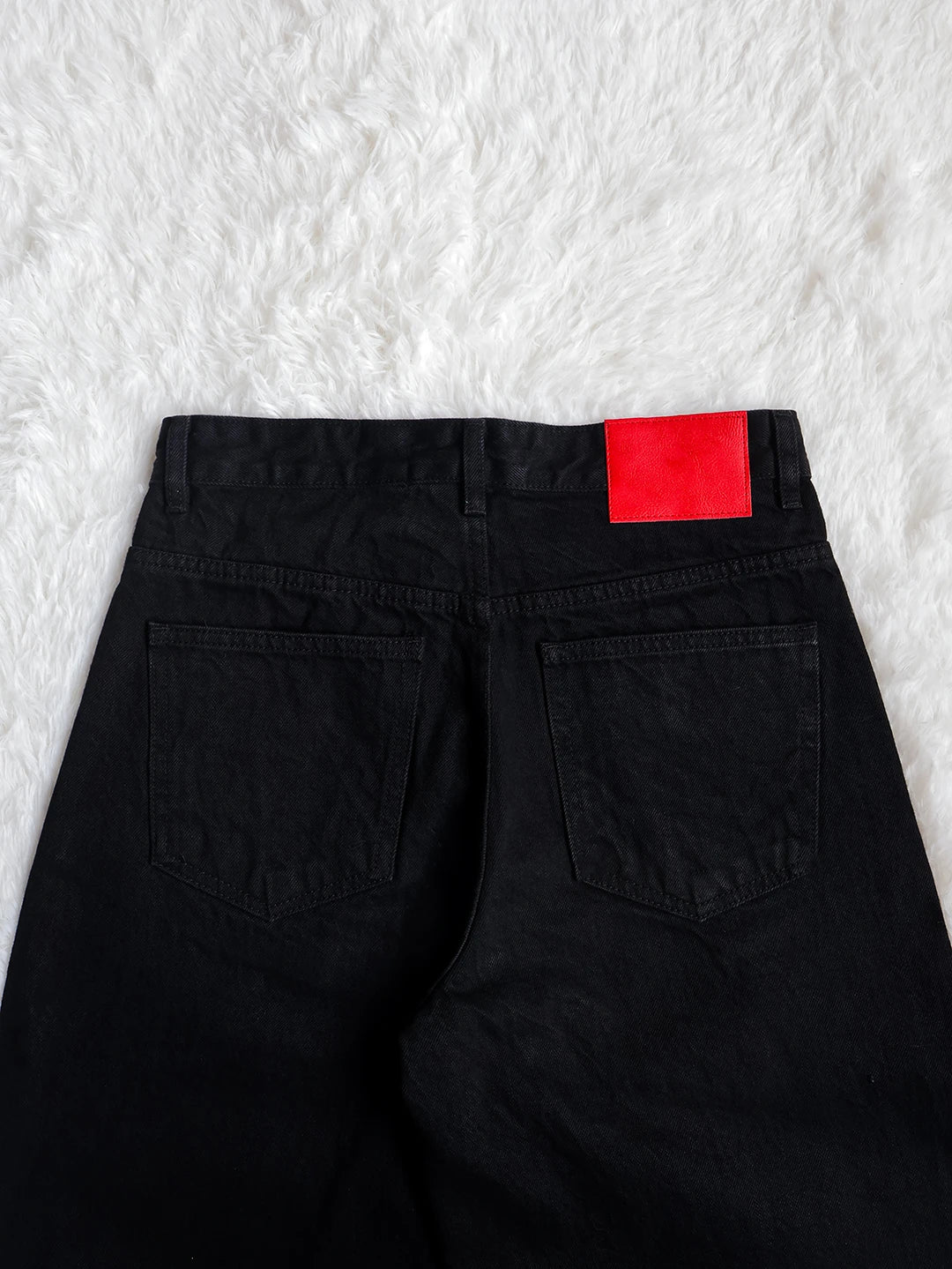 Fyredwrld Jet black selvedge denim jeans