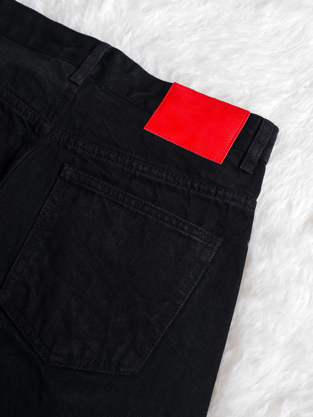 Fyredwrld Jet black selvedge denim jeans
