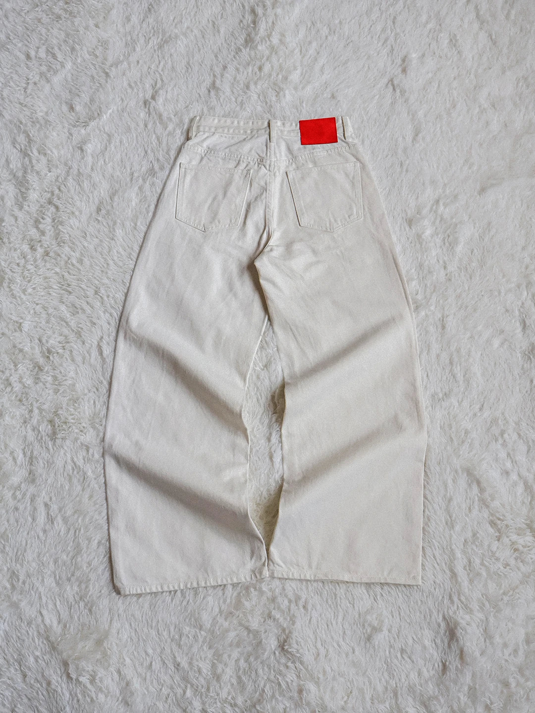 Fyredwrld Cream selvedge denim jeans