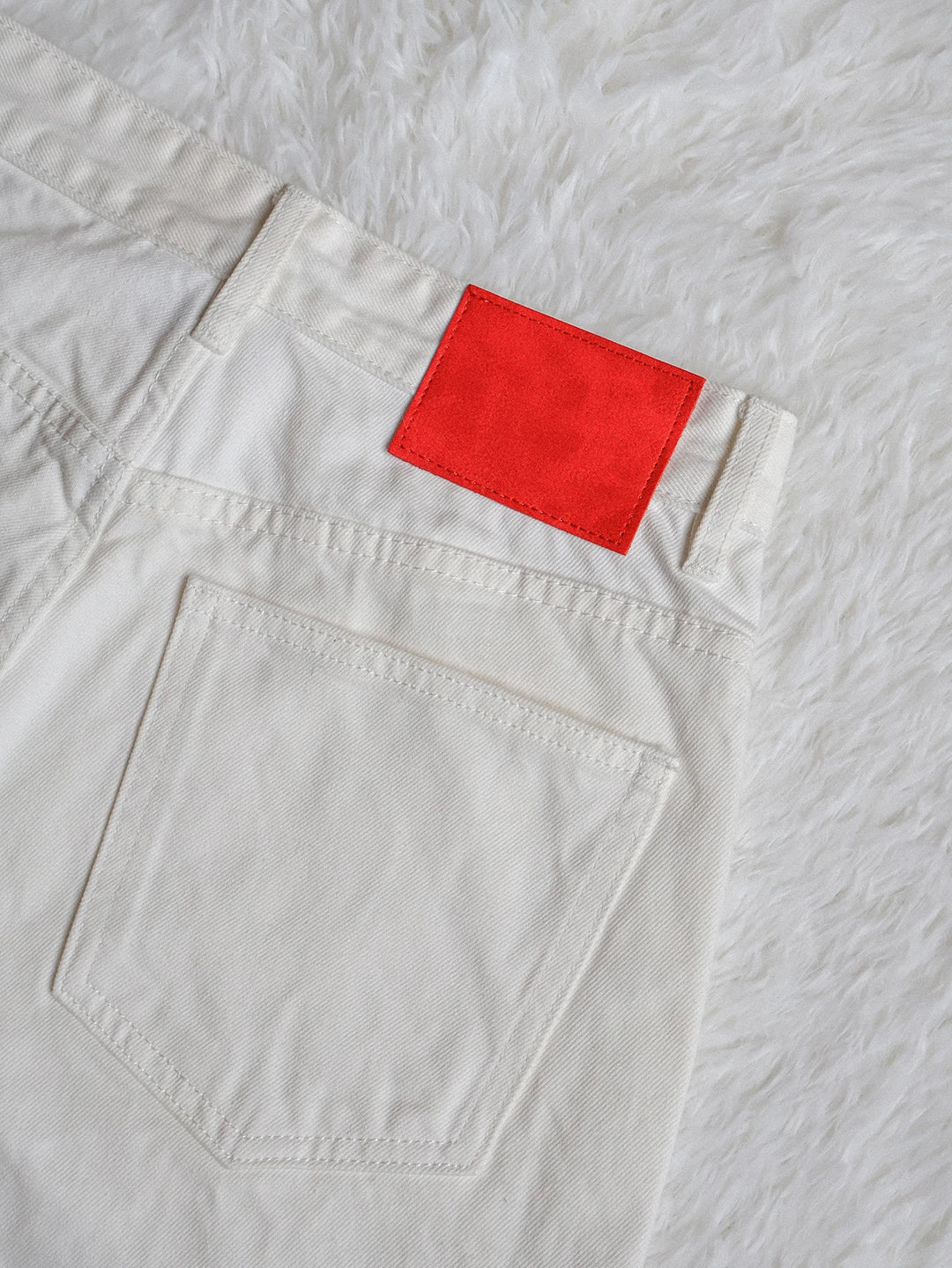 Fyredwrld Cream selvedge denim jeans