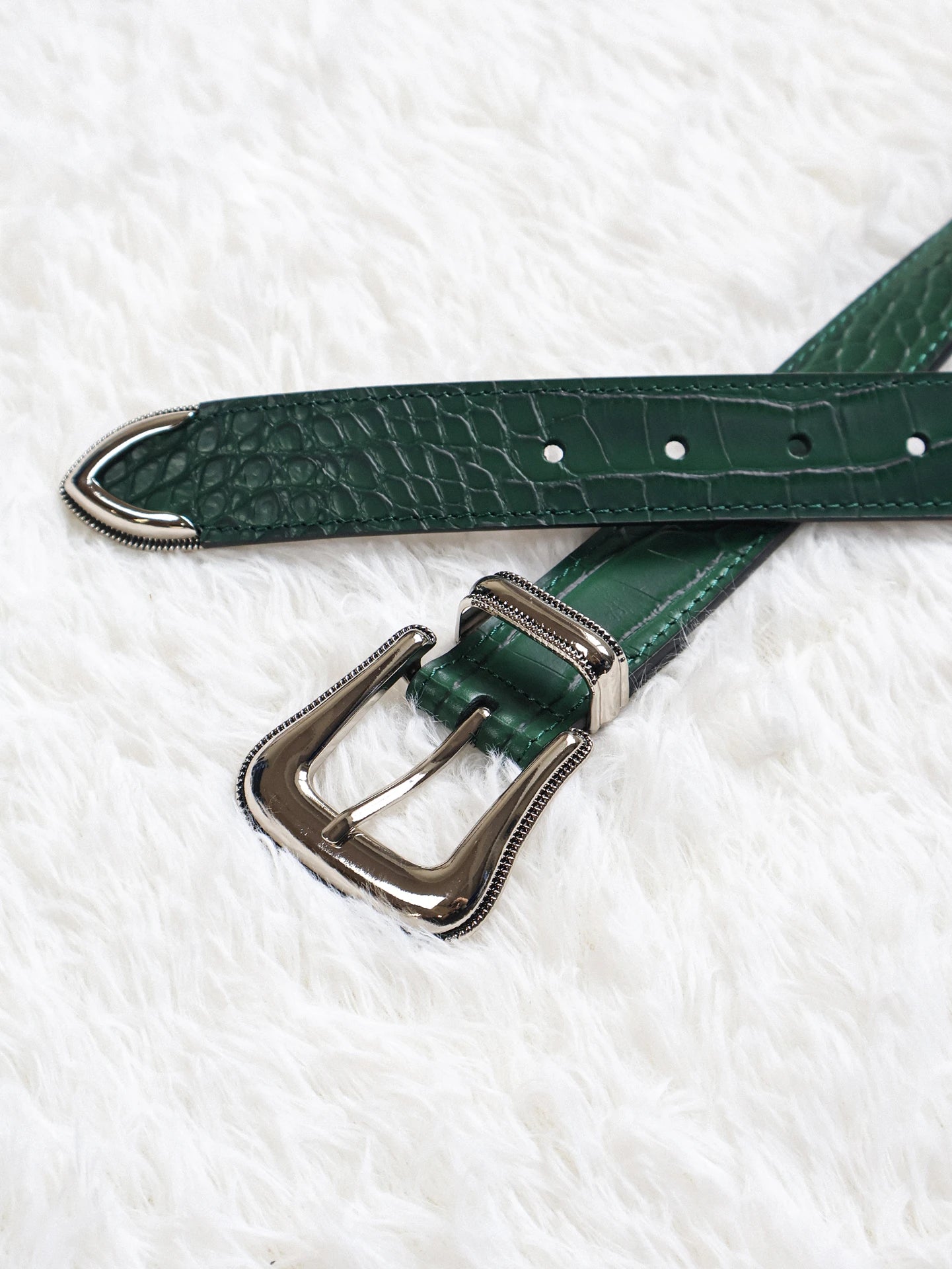Fyredwrld Green Crocodile Belt