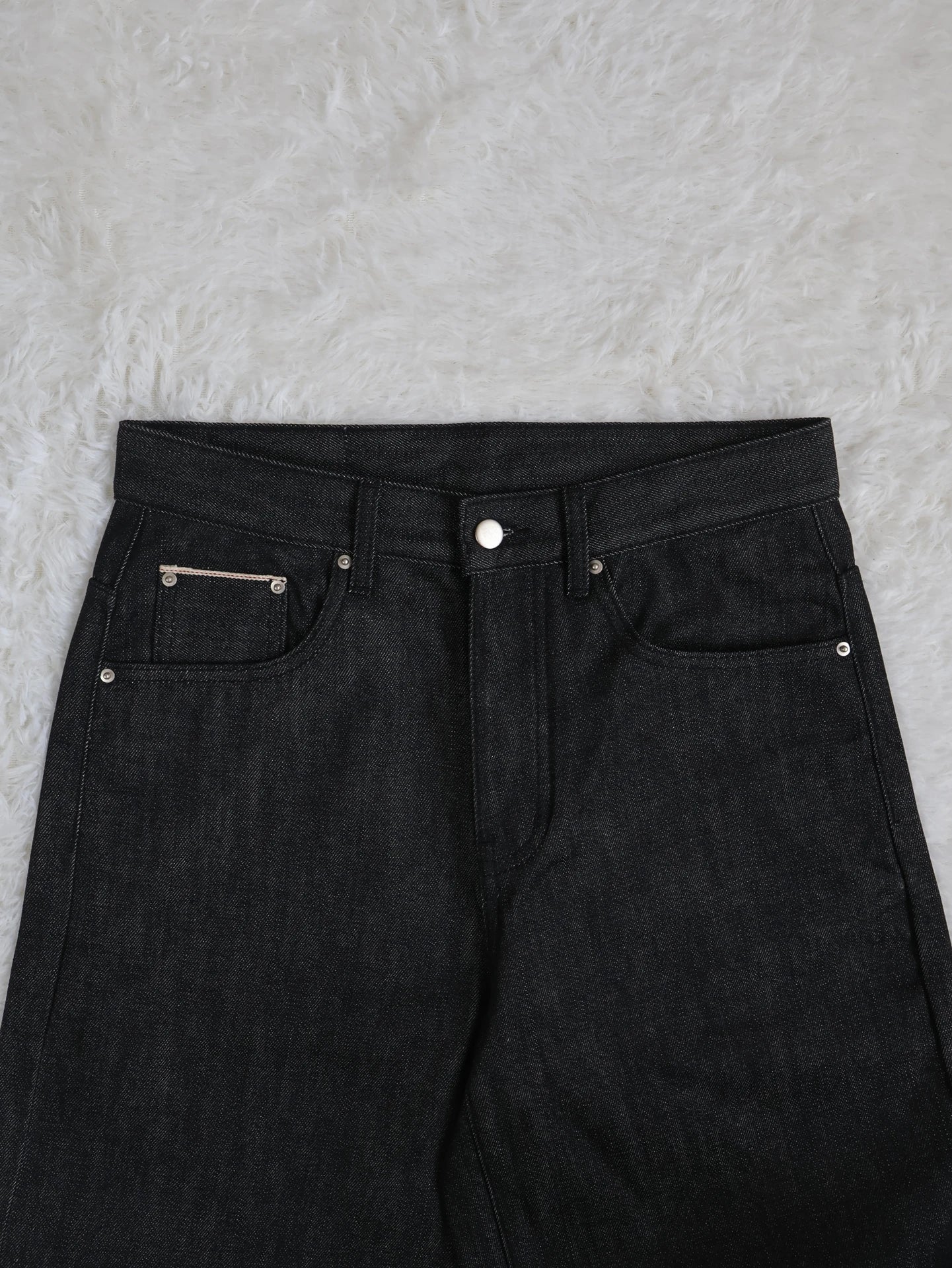 Fyredwrld black japanese selvedge denim
