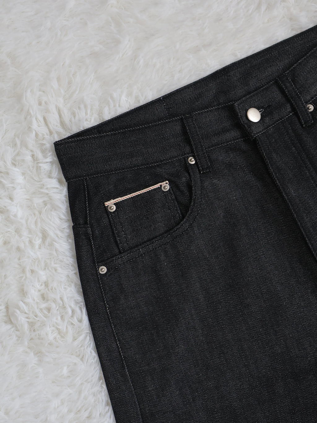 Fyredwrld black japanese selvedge denim