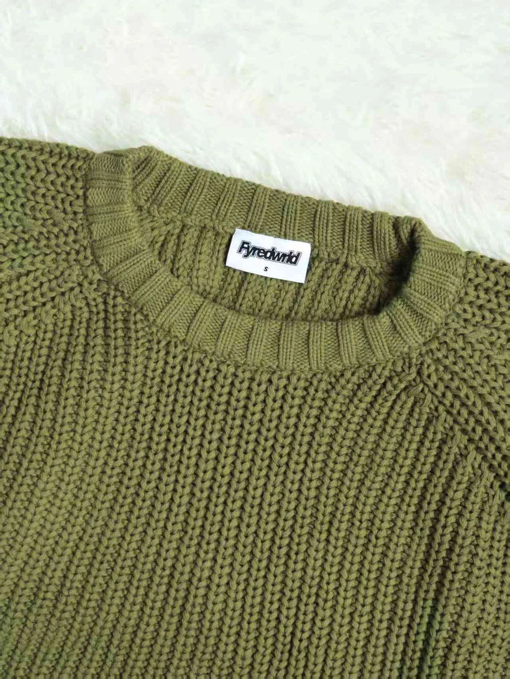 Fyredwrld garments 3 gauge knit green